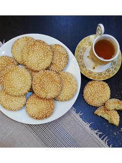 عکسی از دستور کلوچه کنجدی😍