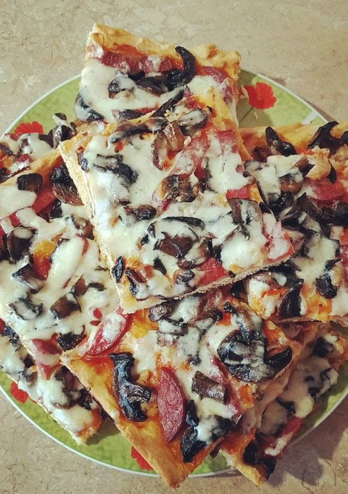 Пицца 🍕тесто на молоке🍕