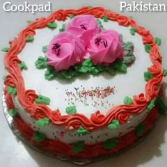 A picture of Simple cream cake.