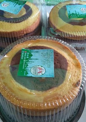 Foto resep Bolu dam melayu / cake papan catur
