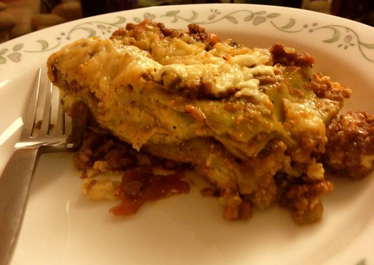 Recipe of Super Quick Homemade Lasagne Verdi with Ricotta-Parmesan sauce