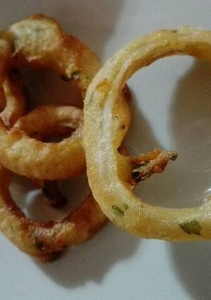 Una foto de Aros de cebollas