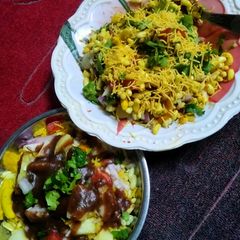 Puffed rice bhel A picture of Puffed rice bhel.