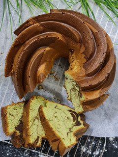 Foto resep Marmer Cake Green Tea/Matcha Coklat