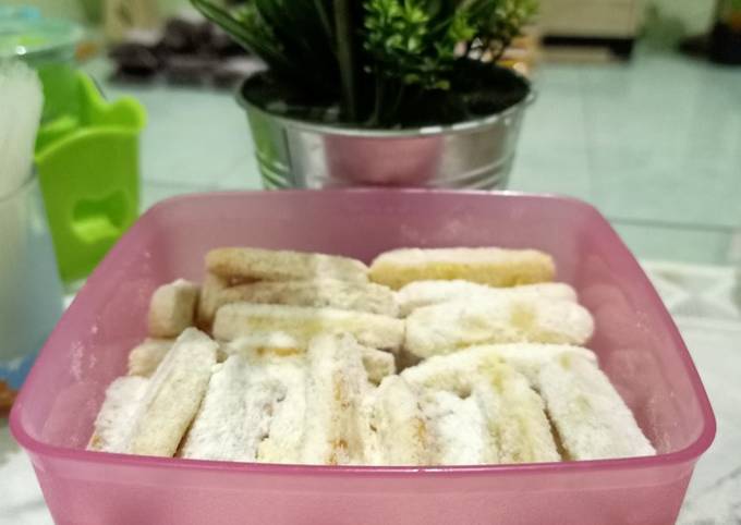 Putri salju gampang (no oven, no mixer)