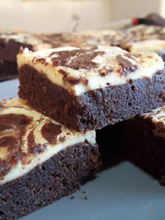 Una foto de Brownie cheesecake