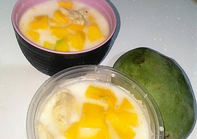 Resep Es durian mangga segerrr Anti Gagal