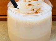 A picture of coffee with ice cream