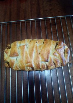 Una foto de Strudel de manzana y frutos secos
