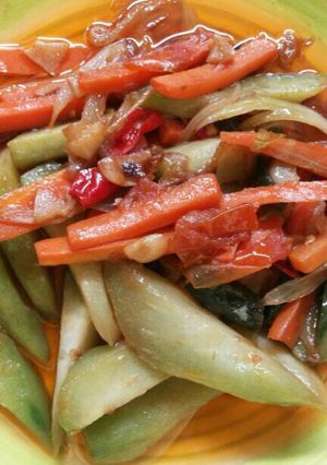 Foto resep Tumis wola (wortel labu)