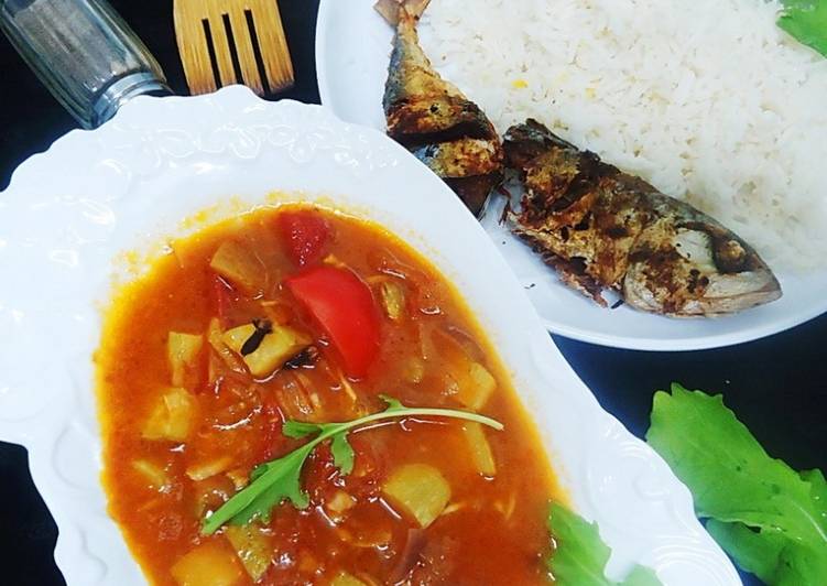 Resep Zucchini Kuah Tomat, Lezat Sekali
