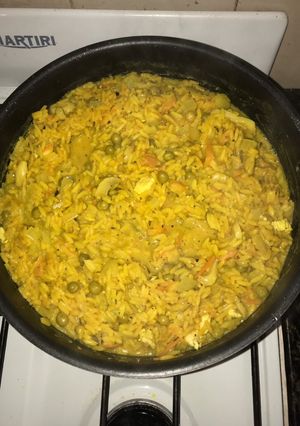Una foto de Risotto de hongos!