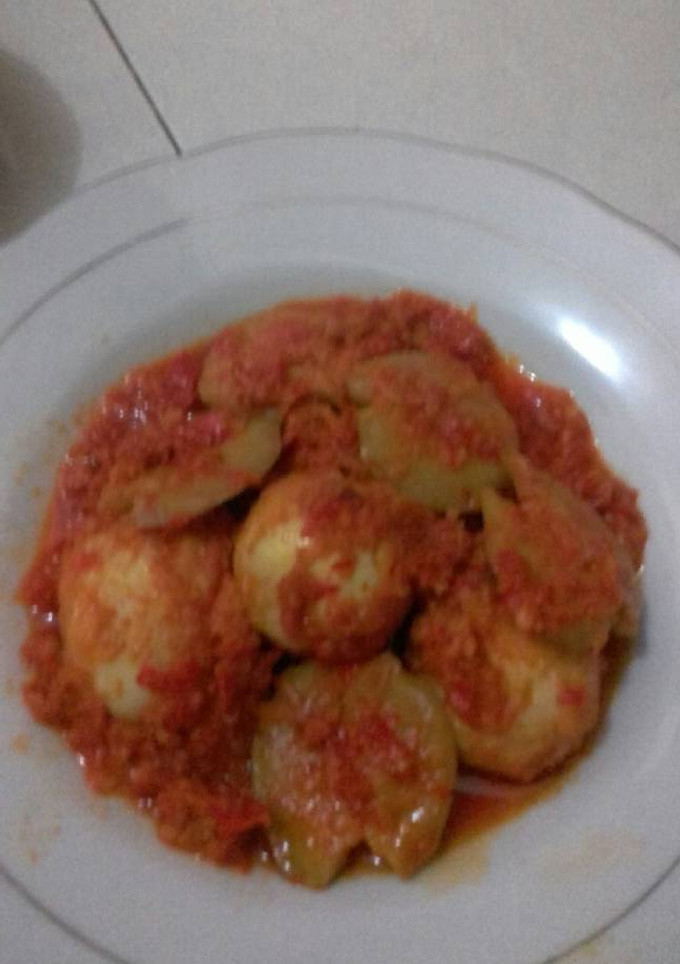 Foto resep Jengkol telur balado
