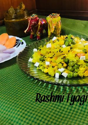 वेजिटेबल तहरी (vegetable tehri recipe in Hindi) रेसिपी मुख्य फोटो