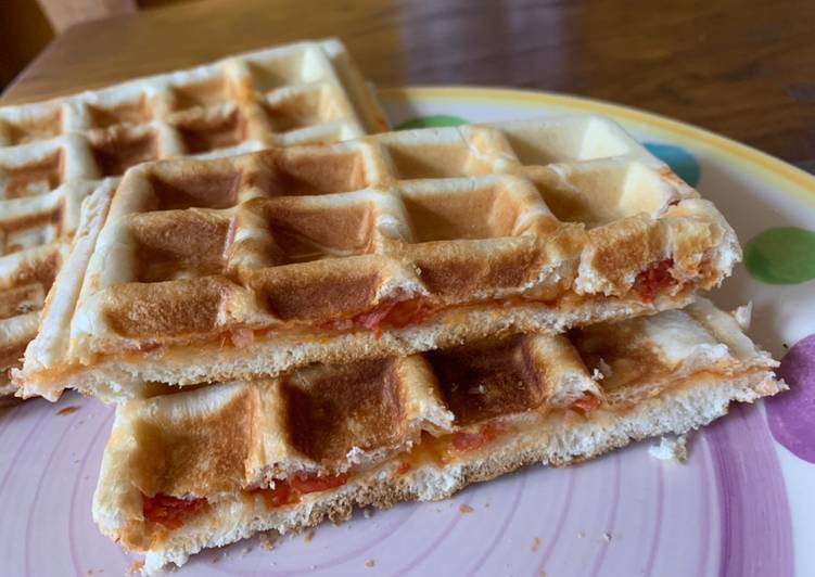 How to Prepare Super Quick Homemade 🍕 Waffle pizza 🍕