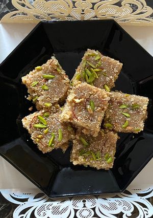 A picture of Burfi churmu.