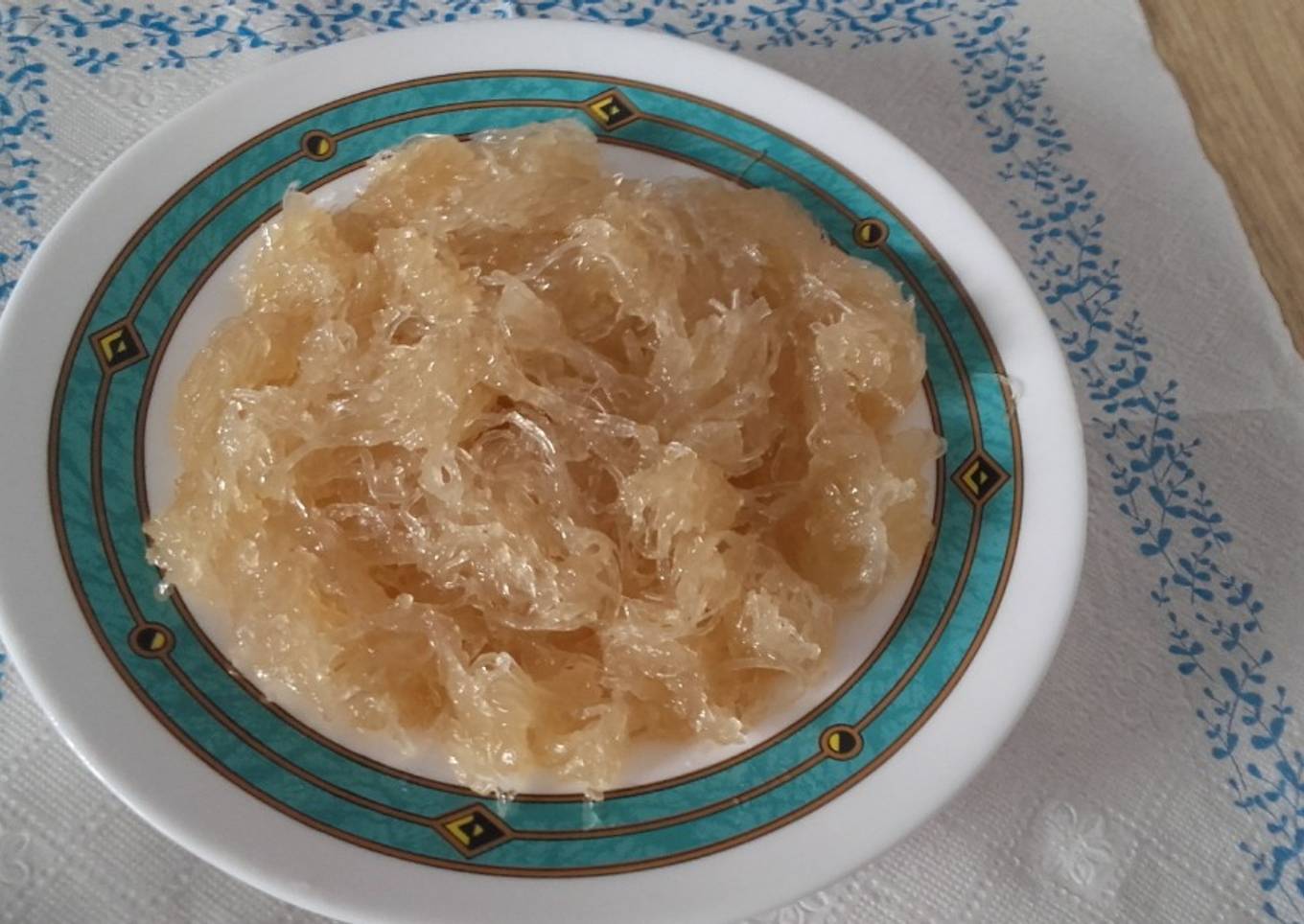 Cabello de ángel casero