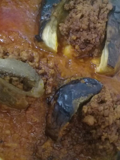عکسی از دستور بادمجان شکم پر