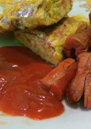 Foto resep Omelette hotel / telur dadar hotel