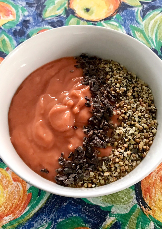 Una foto de Smoothie bowl de mamey