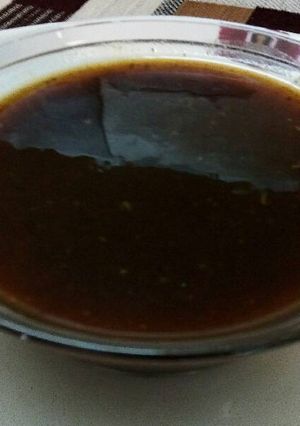 A picture of Tamarind Jaggery chutney.