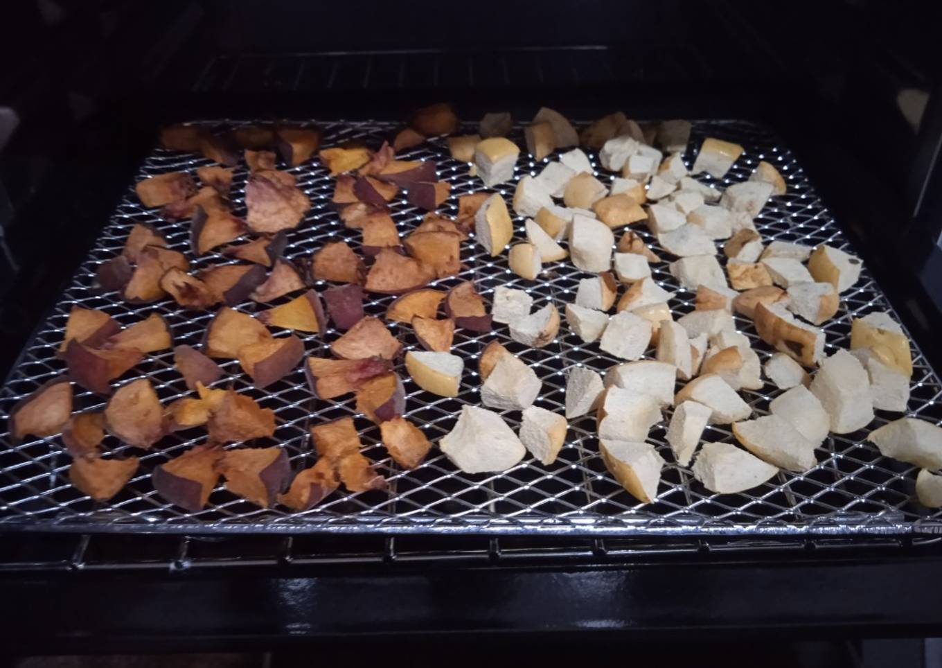 Fruta deshidratada en horno airfry