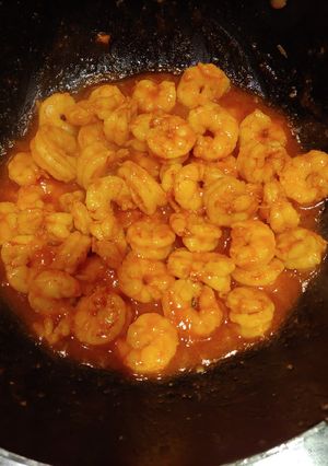 A picture of Singapore King Prawns.