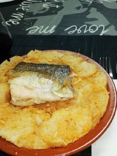 Una foto de Sopa de trucha