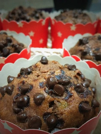 Langkah Gampang Menyiapkan Resep Banana choco muffin yang Bisa Manjain Lidah Anti Ribet, Menggugah Selera
