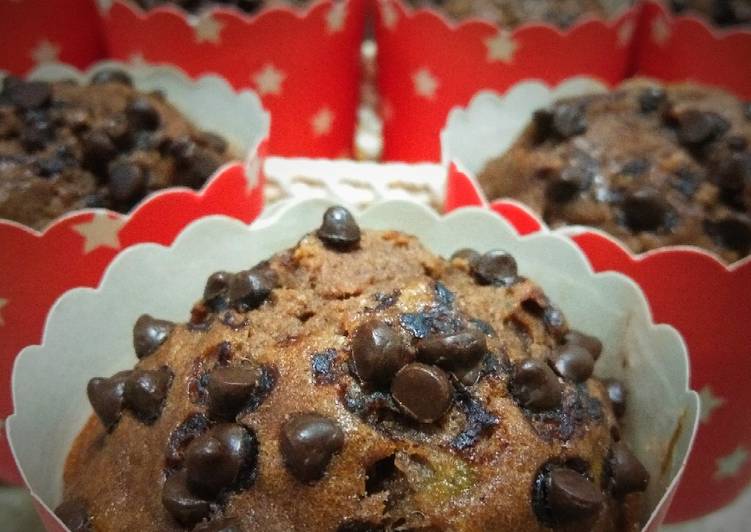 Banana choco muffin
