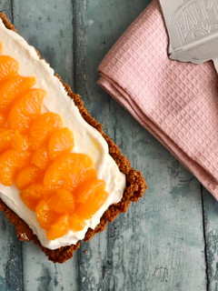 A picture of Orange Cream Cheesecake.