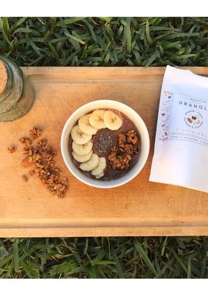 Une photo de Porridge chocolat banane
