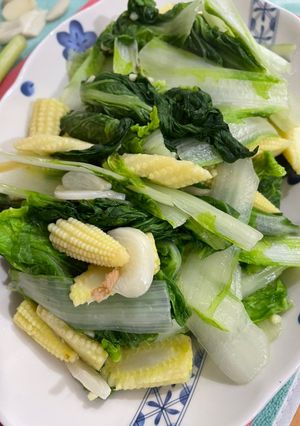 藍藍的-清炒小松菜 的食譜成品照片