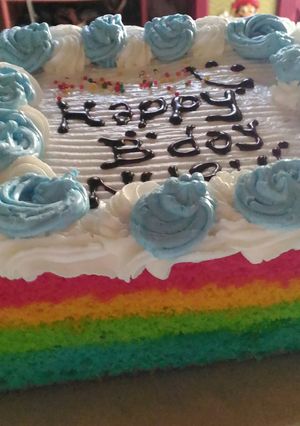Foto resep Rainbow cake kukus ny. liem