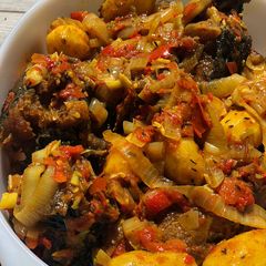 A picture of Mimi’s pepered Potatoes.
