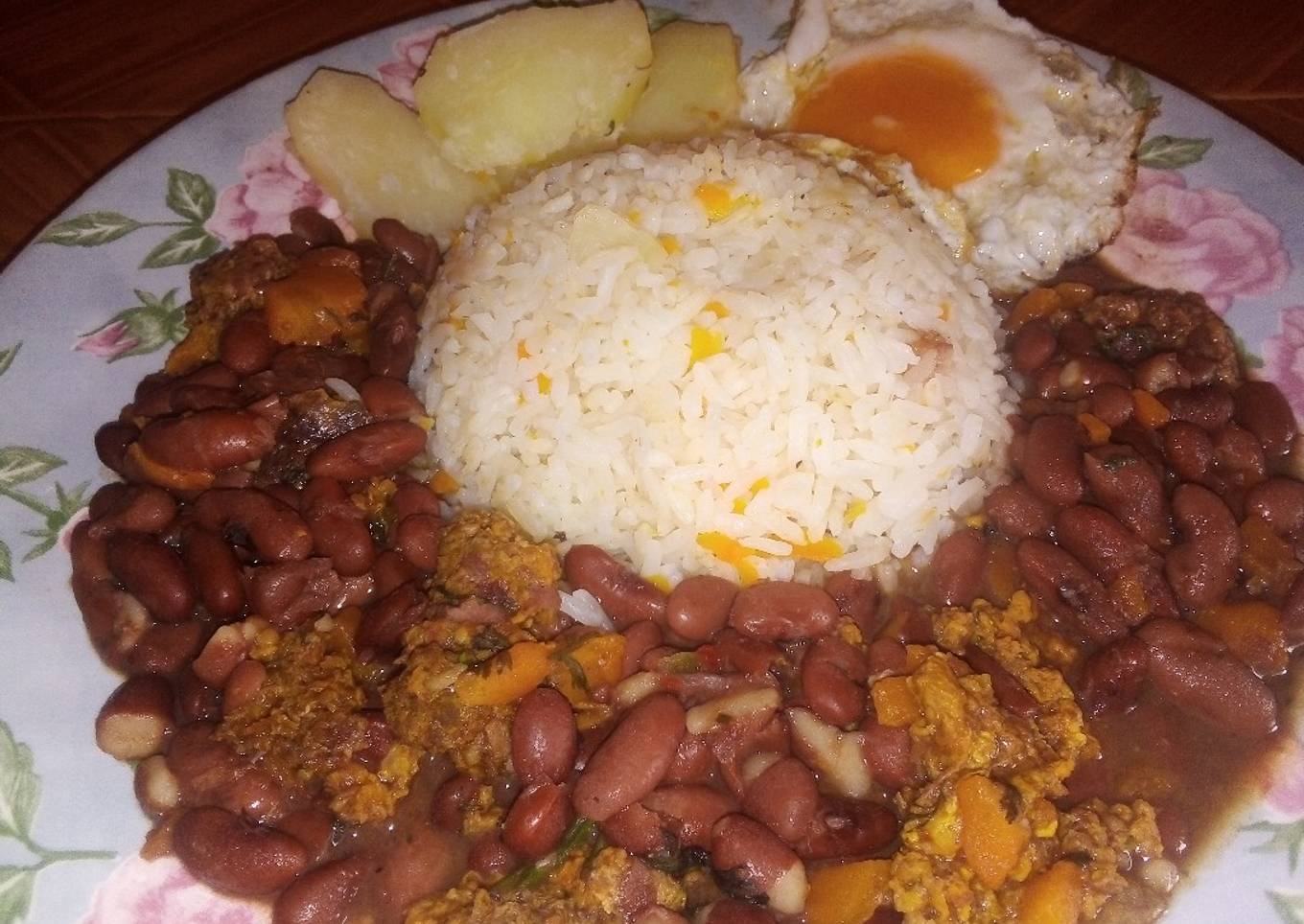 Frijoles con carne molida 💯❤