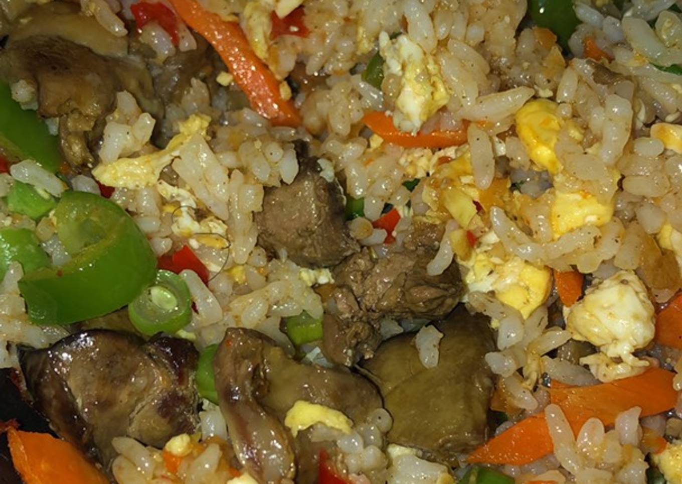 Nasi goreng terasi ati ampela