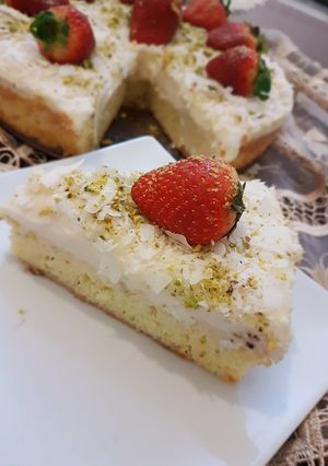صورة لوصفة كيكه العرووس التركيه
