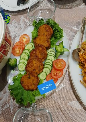 A picture of Mutton Shami kababs.