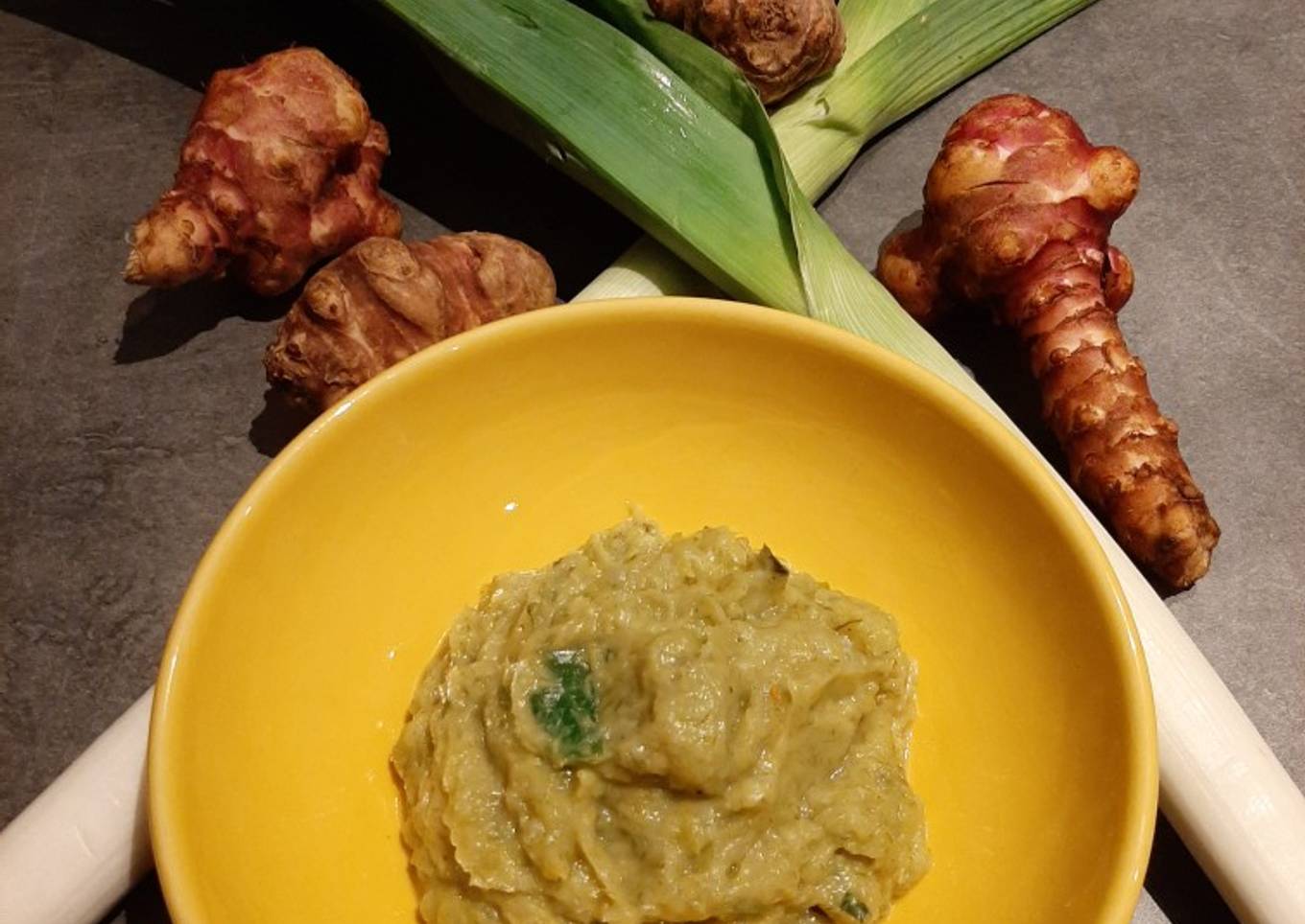 Purée Topinambours Poireaux