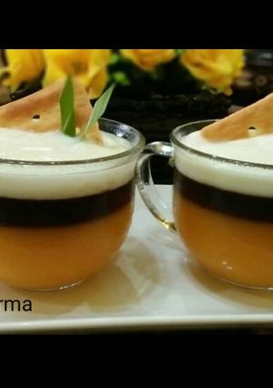 Foto resep Puding labu nutrijel dengan vla