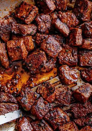 A picture of Cajun Butter Steak Bites.