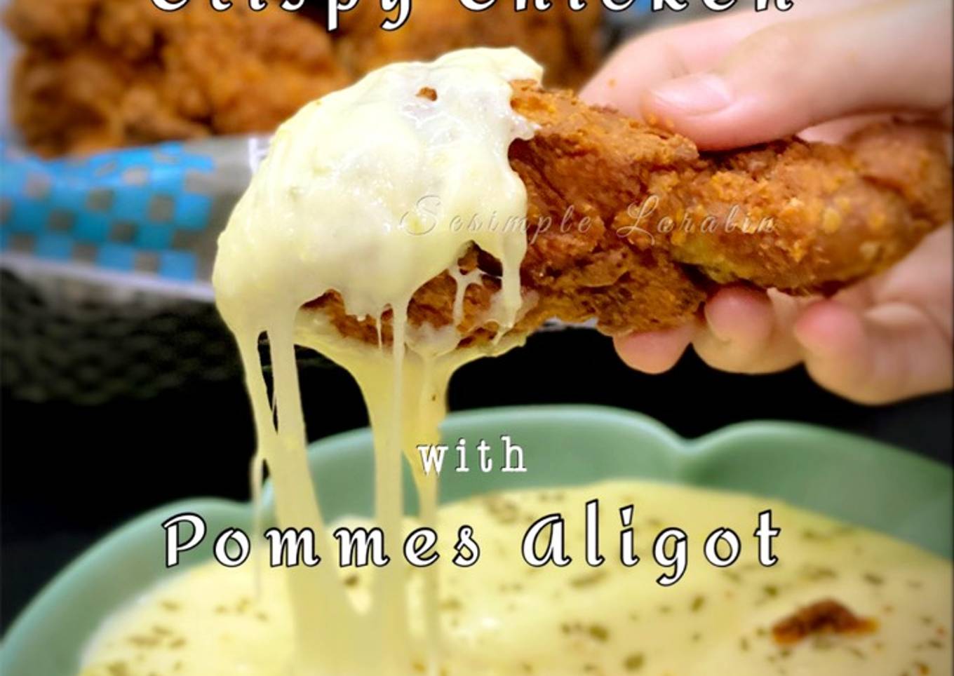 Crispy Chicken with Yogurt Pom Poms (Tarik Cheese)