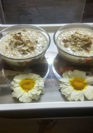 A picture of Vermicelli kheer or seviyan ki kheer.