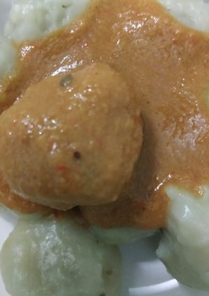 Foto resep Cilok bumbu kacang isi daging anti keras stlh dingin