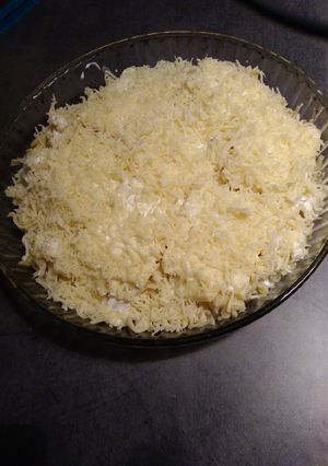 Une photo de Gratin de pâtes aux fromages
