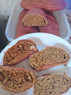 Una foto de Pan de remolacha