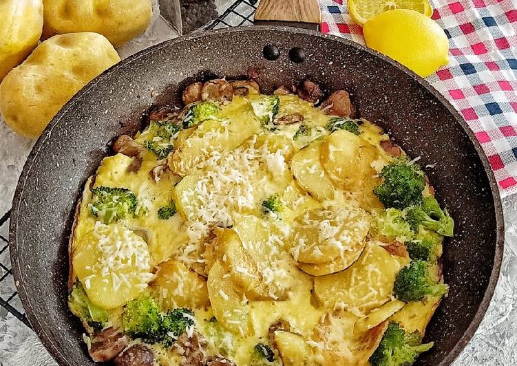 Cara Gampang Menyiapkan Fritata Kentang Brokoli, Lezat Sekali