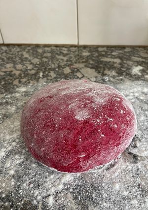 Una foto de Ñoquis de remolacha