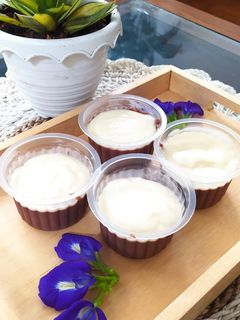 Foto resep Puding Coklat with Vla